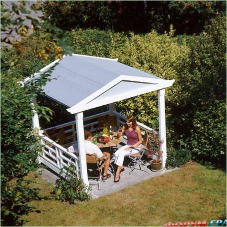 Kreatív pergola a kertben