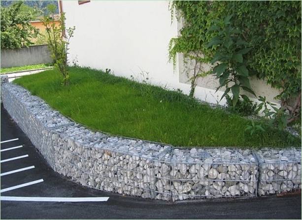 Gabion a kertben