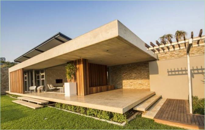 Futurisztikus Simbithi Eco-Estate ház tervezése a Metropole Architects által Dél-Afrikában