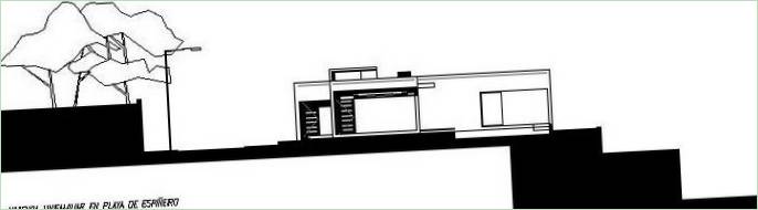 Scheme of a house Home in Playa Espiñeiro by Epb42 in Spain