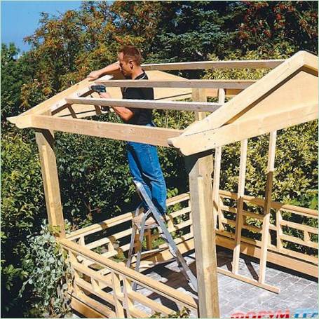 Kreatív pergola a kertben