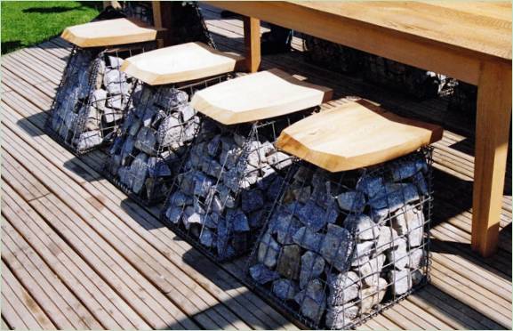 Gabion a kertben
