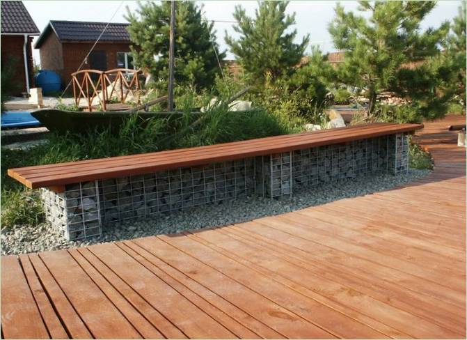 Gabion a kertben