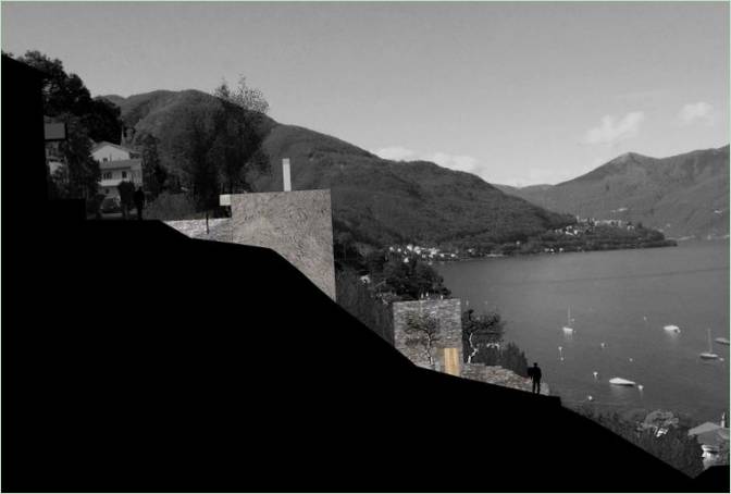 Ház panorámás kilátással a Lago Maggiore-tóra Wespi de Meuron, Ronzo, Sant´Abbondio, Svájc