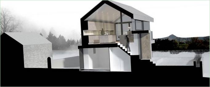 Loughloughoughan Barn ház terve Észak-Írországban