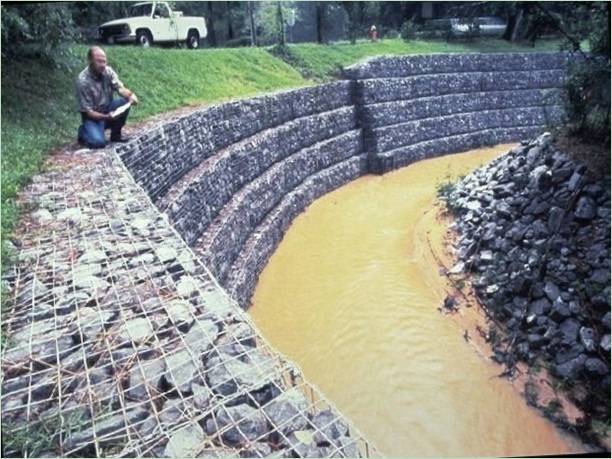 Gabion a kertben