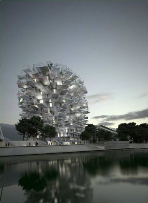 Arbre Blanc/Fehér fa ház Sou Fujimoto Architects tervei alapján