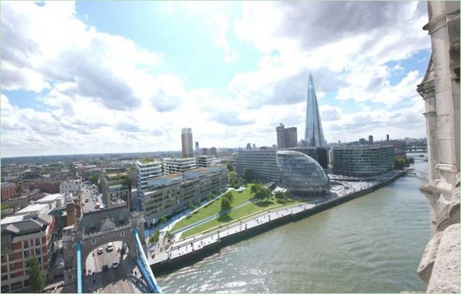 Egy exkluzív londoni ház külseje