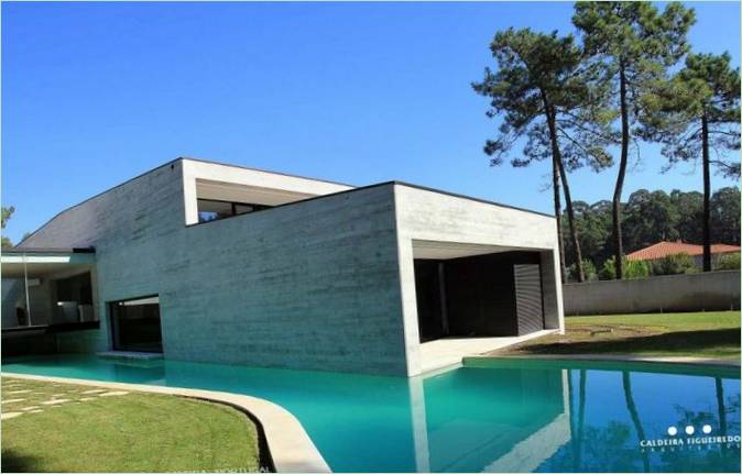 A Casa Sol modern ház külseje Portugáliában