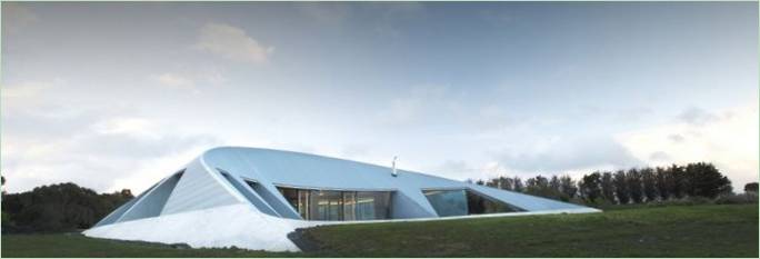 Futurisztikus villa Croft a James Stockwell Architects tervei alapján Ausztráliában