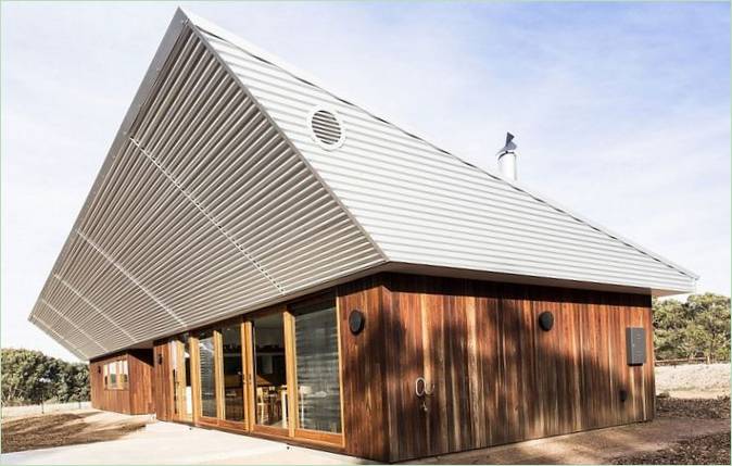 Az energiatakarékos Leura Lane House szokatlan tetőszerkezete