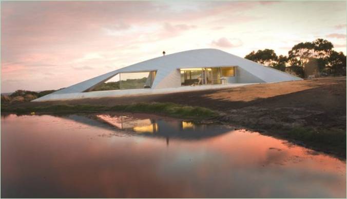 Futurisztikus villa Croft a James Stockwell Architects tervei alapján Ausztráliában