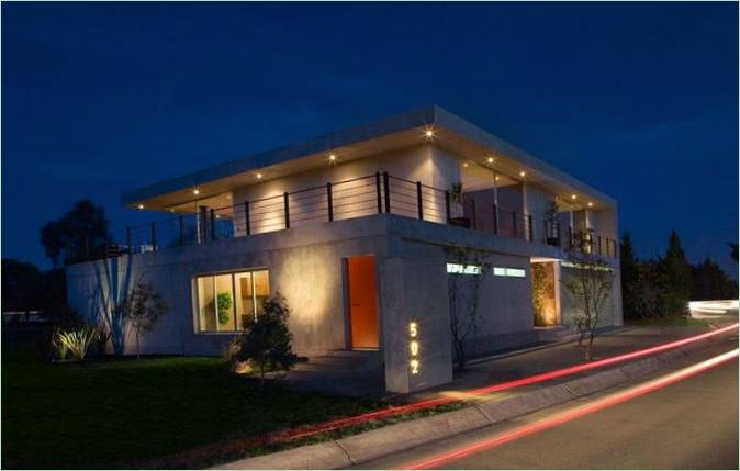 Megvilágított villa
