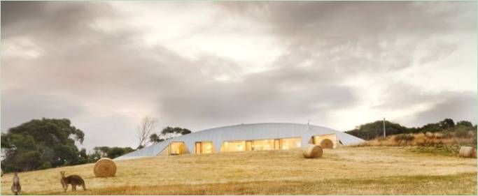 Futurisztikus villa Croft a James Stockwell Architects tervei alapján Ausztráliában