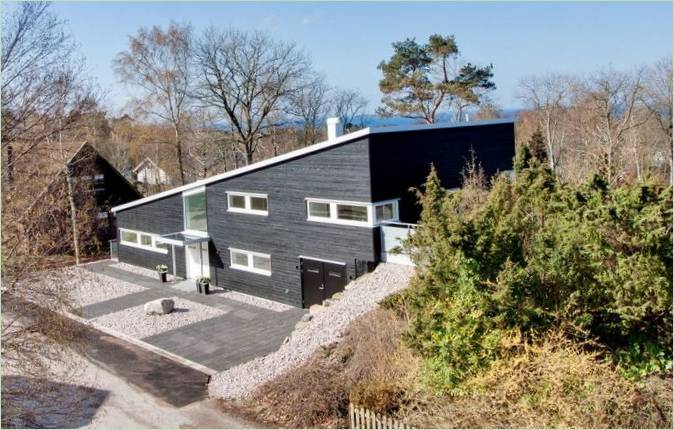 A Tengbom által tervezett fából készült villa