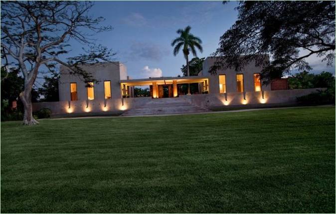 A Villa Bacoc Hacienda külseje Mexikóban