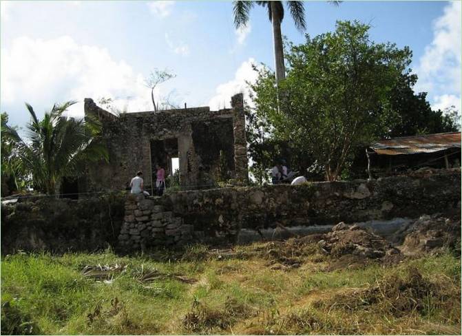 A Villa Bacoc Hacienda régi épületei Mexikóban