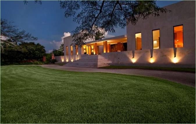 A Villa Bacoc Hacienda külseje Mexikóban