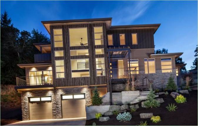 Crest Meadows Residence vidéki ház kialakítása az Egyesült Államokban