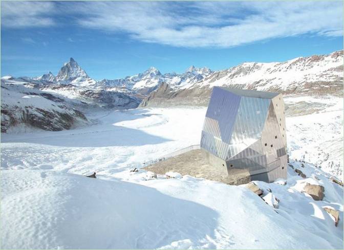 Egy szokatlan ház Monte Rosa Hut Svájcban