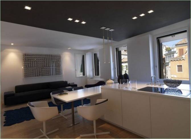 Az olaszországi Pied-à-terre életmódház konyhája