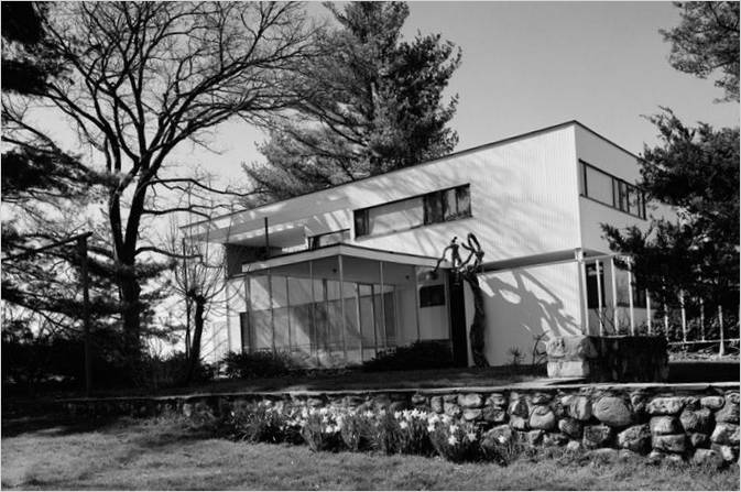 Massachusetts Gropius ház külseje