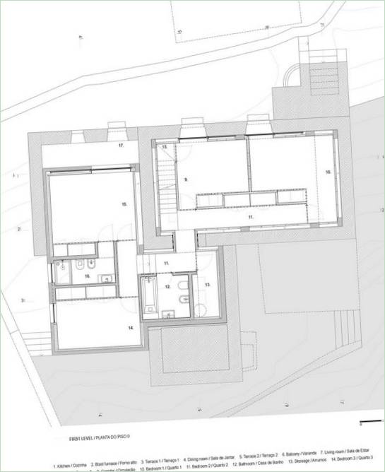 Casa E/C ház terve