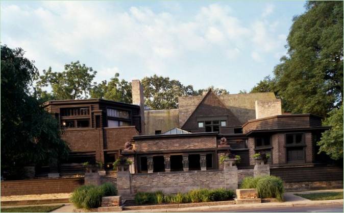 Frank Lloyd Wright építész műteremházának külseje