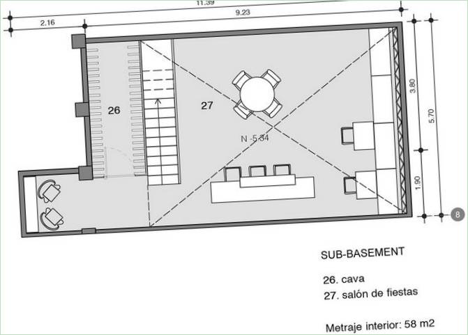 A mexikói Casa Lomas II luxus vidéki ház alaprajzai