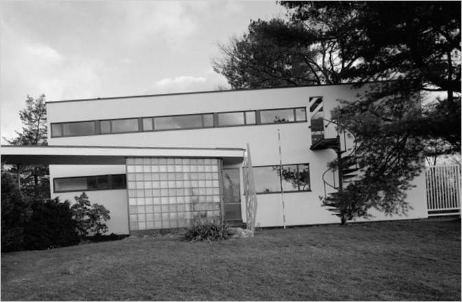 Gropius House magánház külseje Massachusettsben