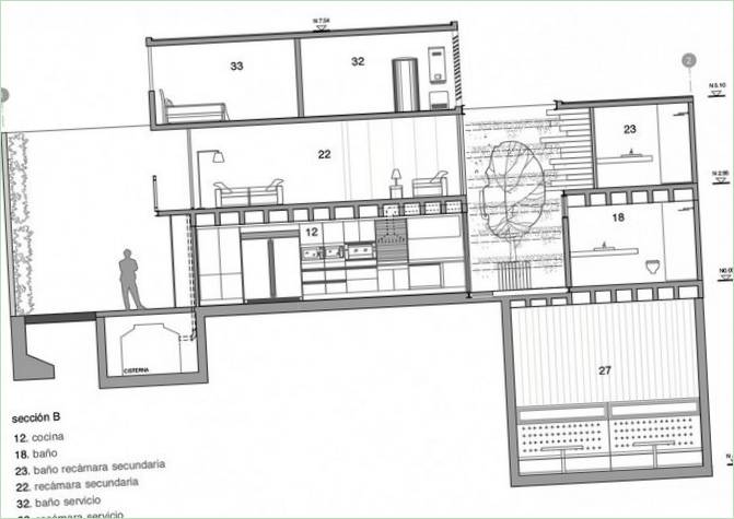A mexikói Casa Lomas II luxus vidéki ház alaprajzai