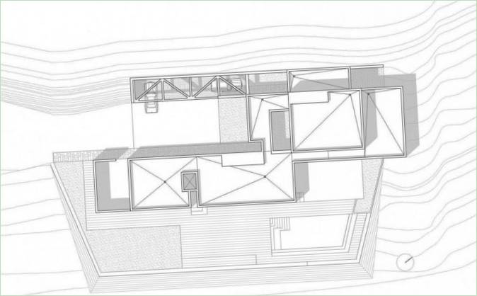 AA ház belső tere, Spado Architects, Karintia, Ausztria