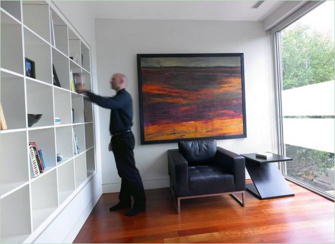 Cabbagetown Residence modern nappali belsőépítészet