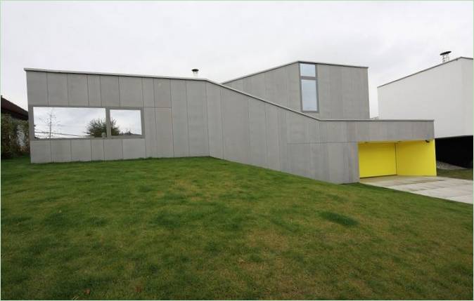 Garázs a K2 házban a Pauliny Hovorka Architekti-től