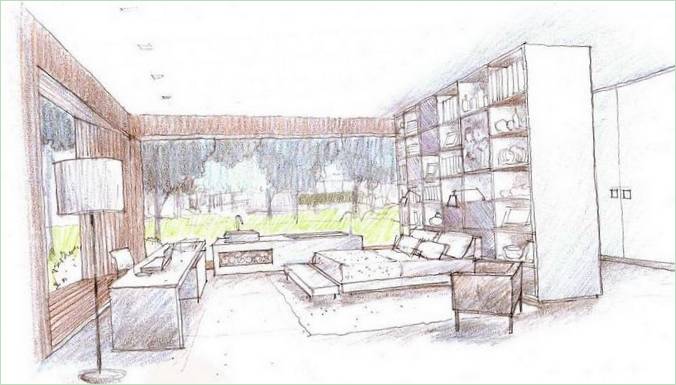 A São Paulo-i Loft 24/7 projekt vázlata