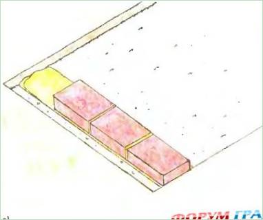 Beton és csempe kerti lépcső