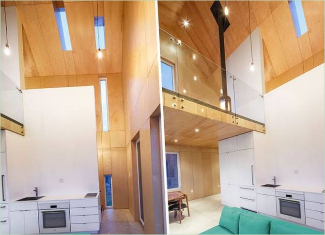 Fa homlokzatú ház a Design Base 8 által: A konyha Fa homlokzatú ház a Design Base 8 által: A konyha