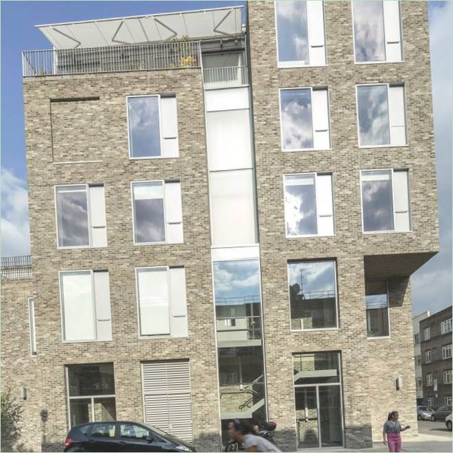 A londoni Whitmore lakótömb homlokzata