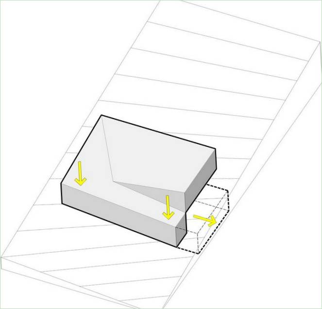 A Pauliny Hovorka Architekti által tervezett K2 ház terve