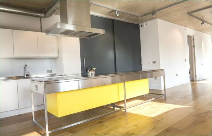 Whitmore Apartment House modern konyha kialakítása Londonban