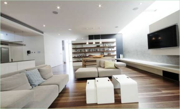 M House családi villa belsőépítészet