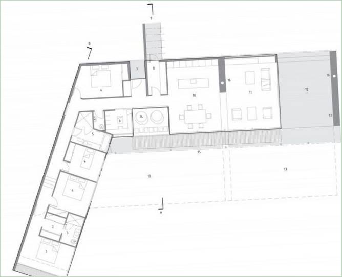 Tégla Bay House terv