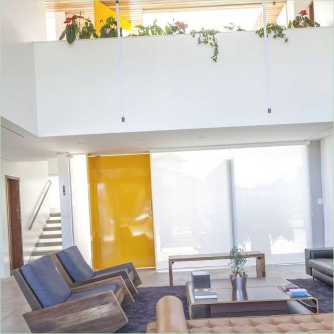 A Linhares Dias House modern ház nappalija Brazíliában
