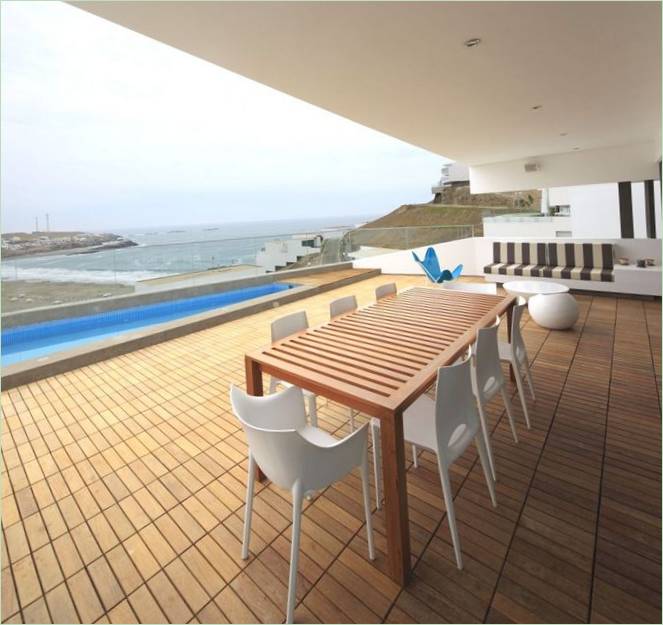Egy perui luxusvilla terasza