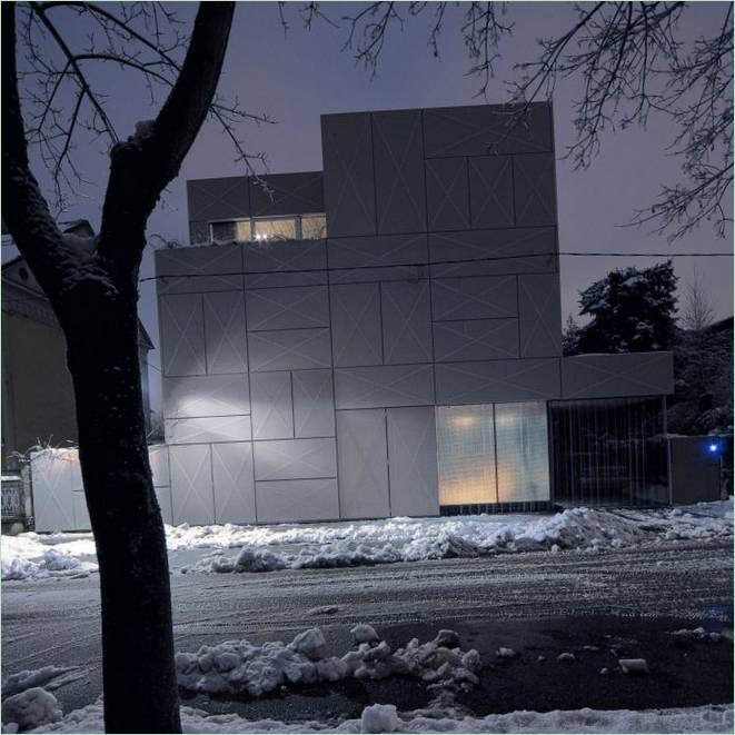 A Criss-Cross Envelope villa külseje Szlovéniában