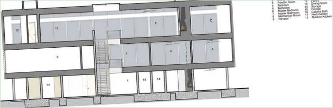Egy elegáns villa az óceán mellett: 8-as alaprajz