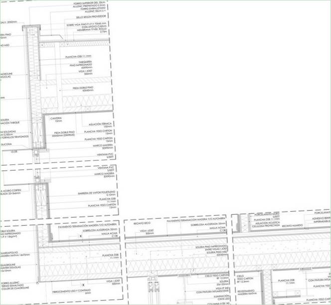 A Prado Arquitectos által készített alaprajzok