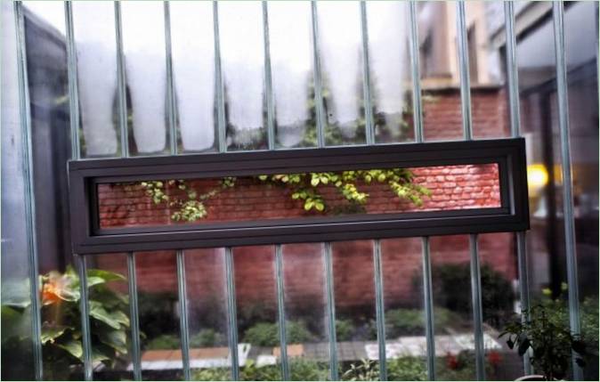 A belgiumi PEBO Orangerie House üvegfala