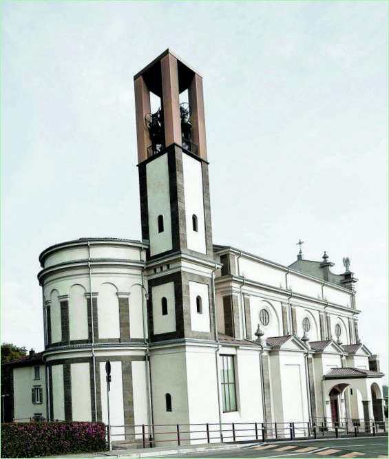 A Botta-templom homlokzata