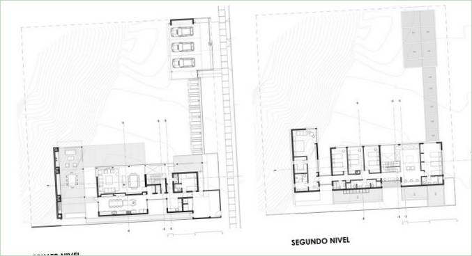 A Prado Arquitectos által készített alaprajzok